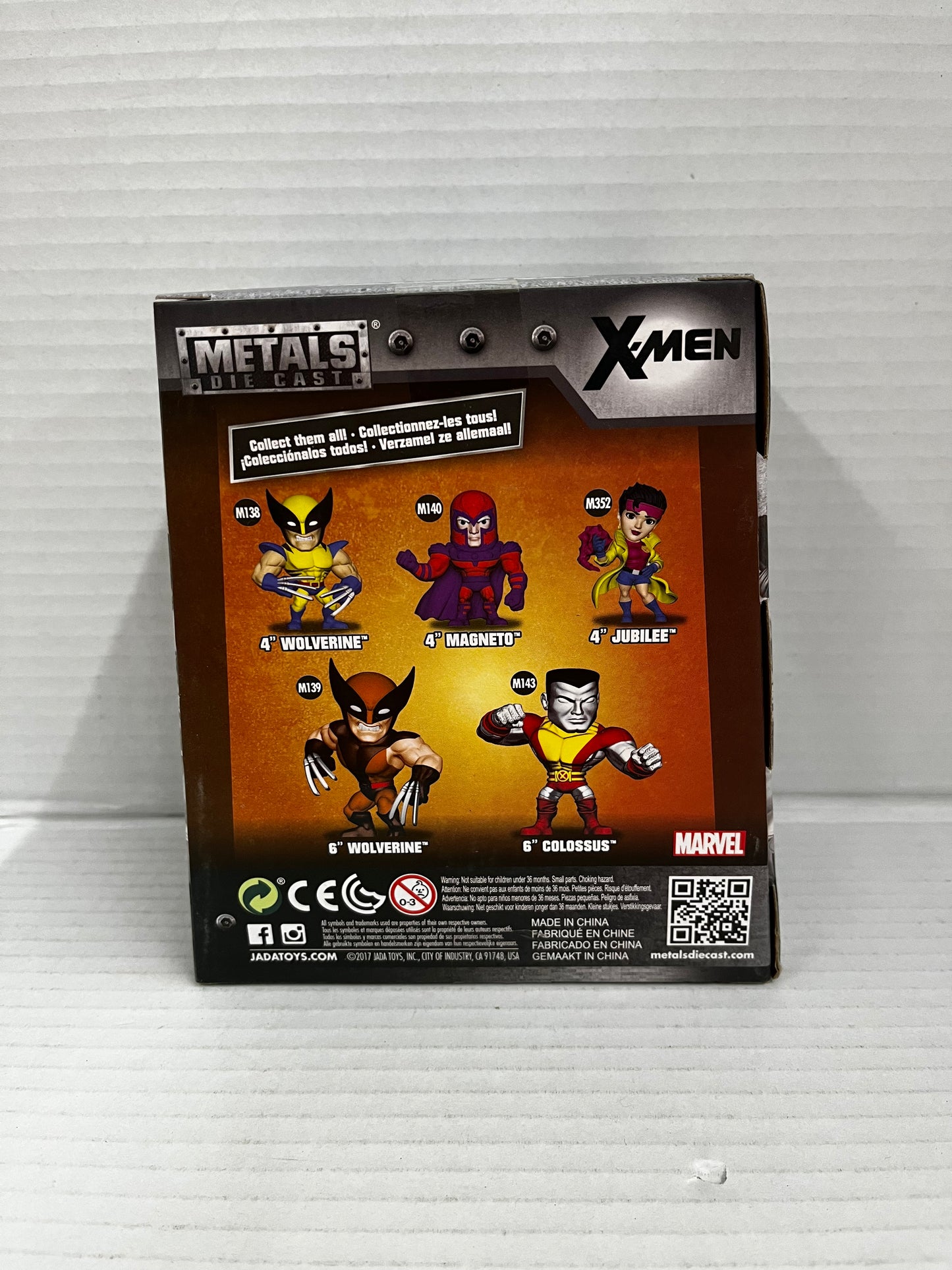 Jada Toys Metals Die Cast Marvel M241 Logan Wolverine Lootcrate 4" Figure Sealed