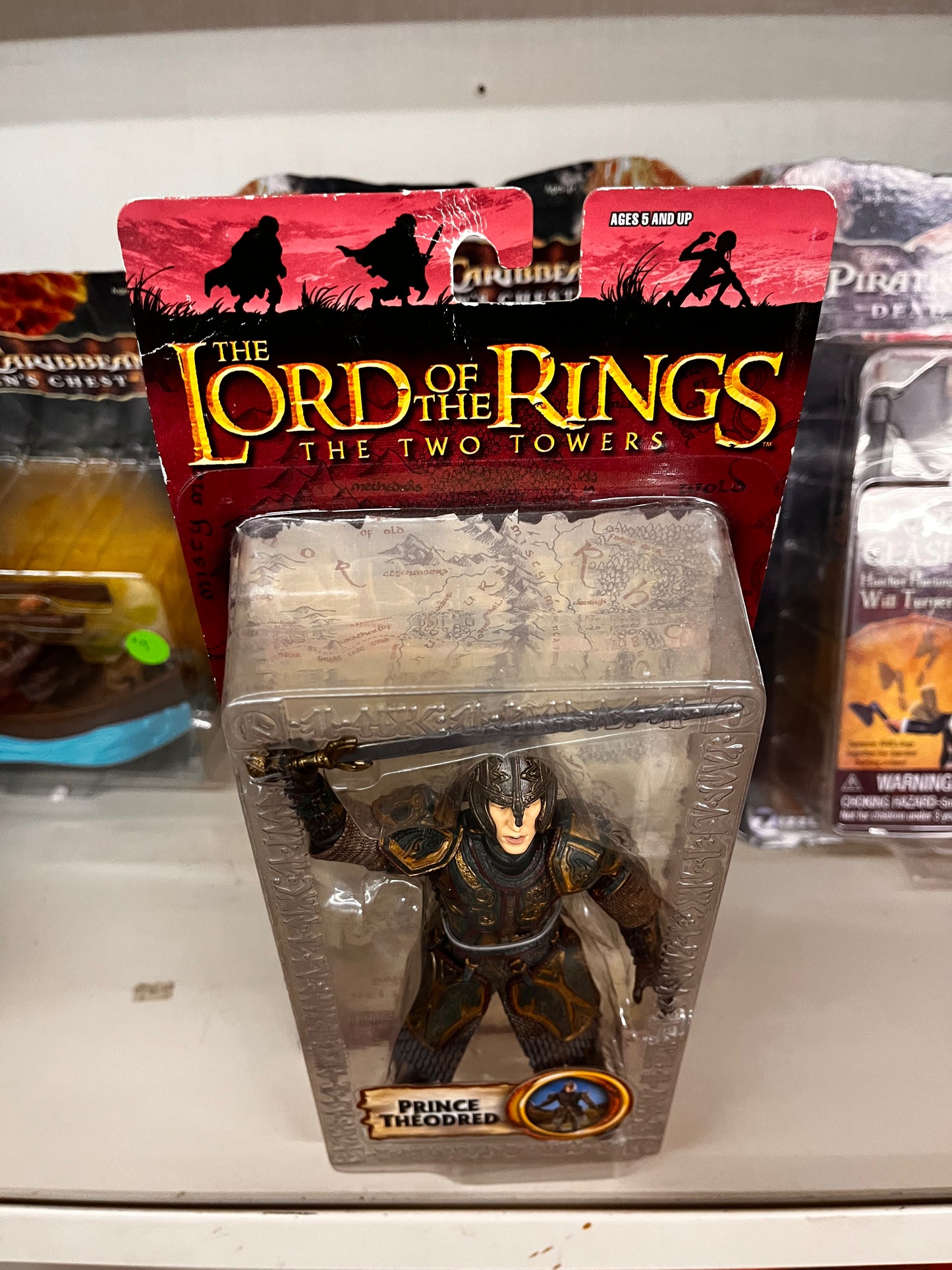 2004 Lord of the Rings PRINCE THEODRED The Two Towers Action Figure NIB