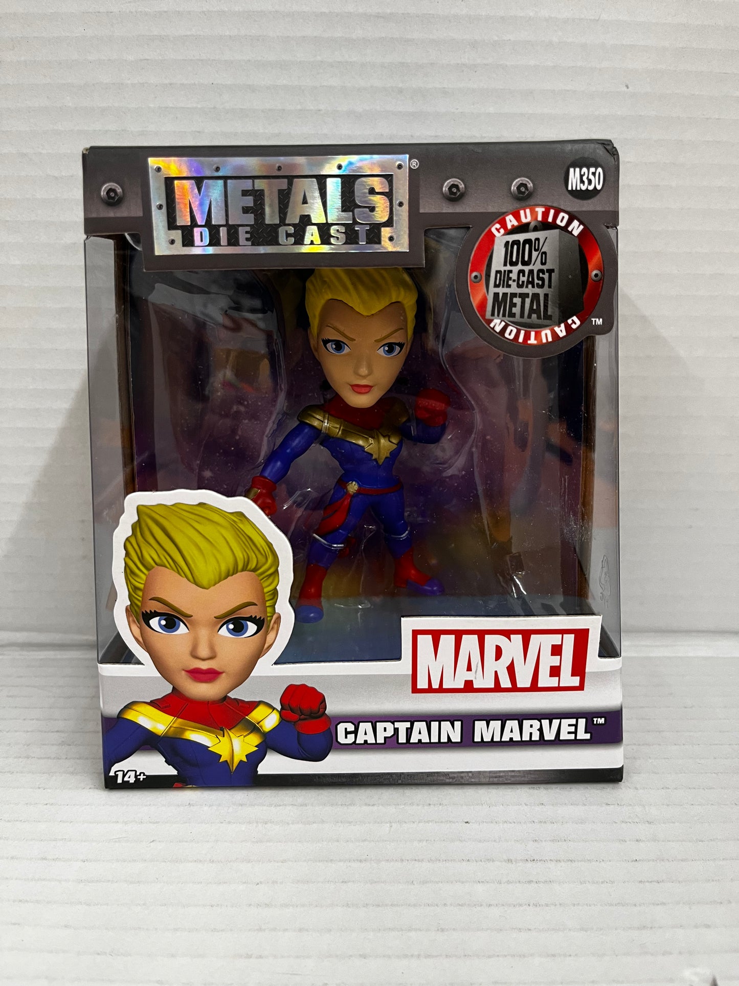 Captain Marvel Metalfigs Die Cast M350 Figure Metal Jada Toys 4" New