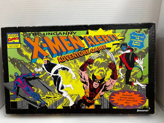 Uncanny X-Men Alert Adventure Game 1992 Pressman Board Game RARE Complete 4440