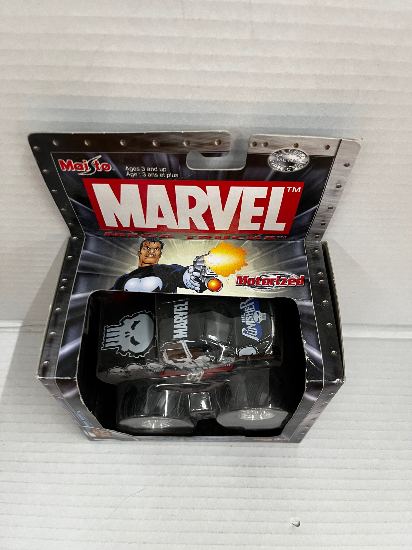 Maisto Ultimate Marvel Monsters Truck Punisher Series 1 Motorized New 2002 RARE