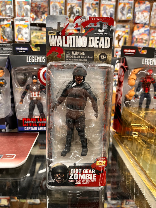 The Walking Dead AMC Series 4 Riot Gear Zombie Action Figure McFarlane Toys 2013