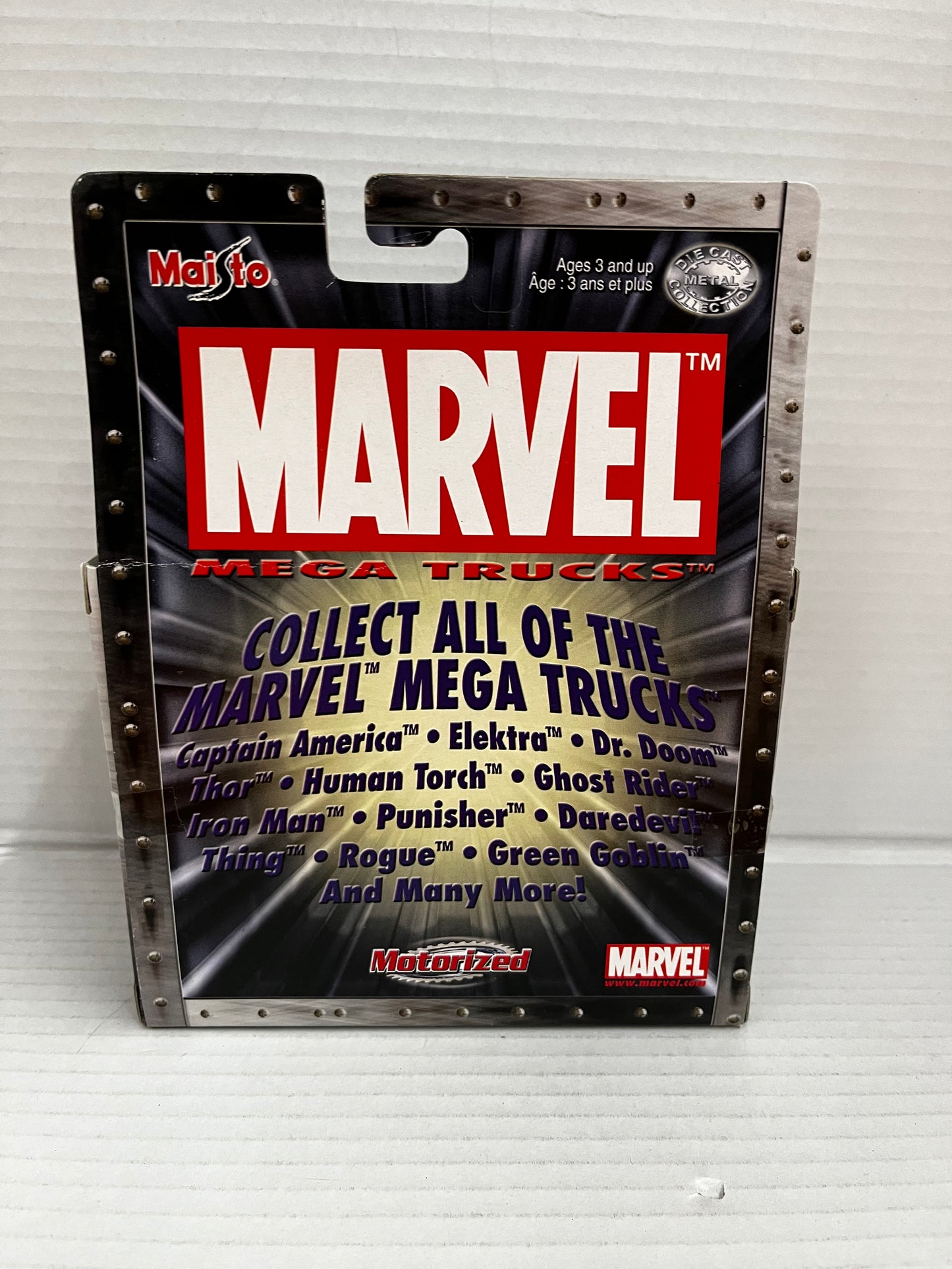 Maisto Ultimate Marvel Monsters Truck Punisher Series 1 Motorized New 2002 RARE