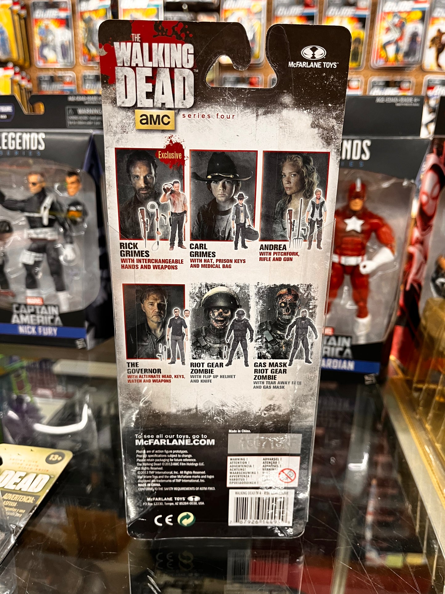 The Walking Dead AMC Series 4 Riot Gear Zombie Action Figure McFarlane Toys 2013