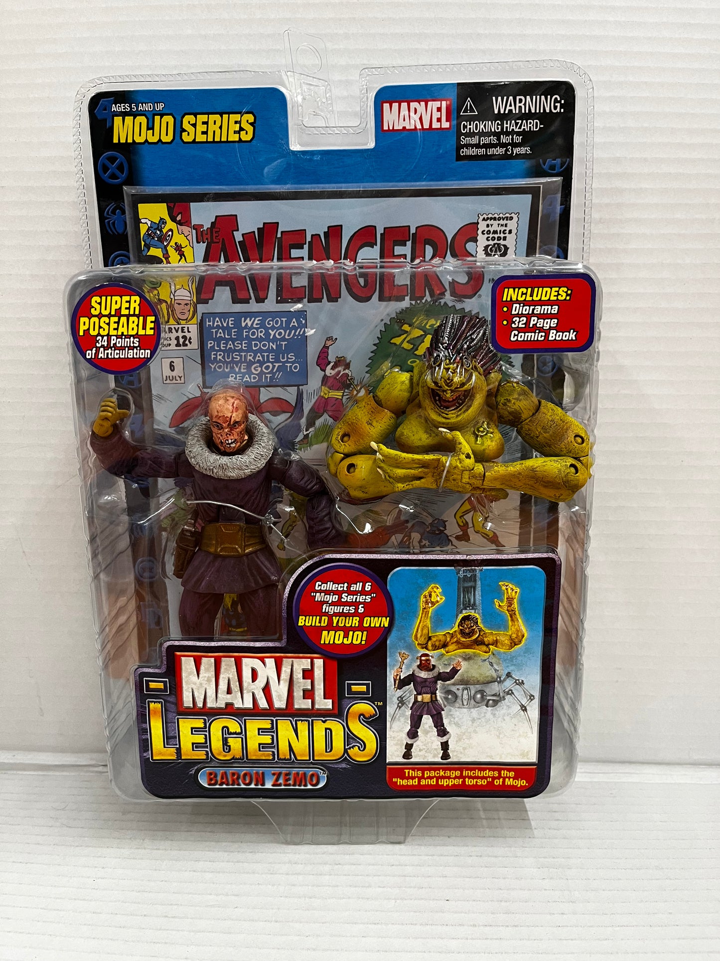 Marvel Legends 2006 Baron Zemo Mojo Series Action Figure Toybiz NIB
