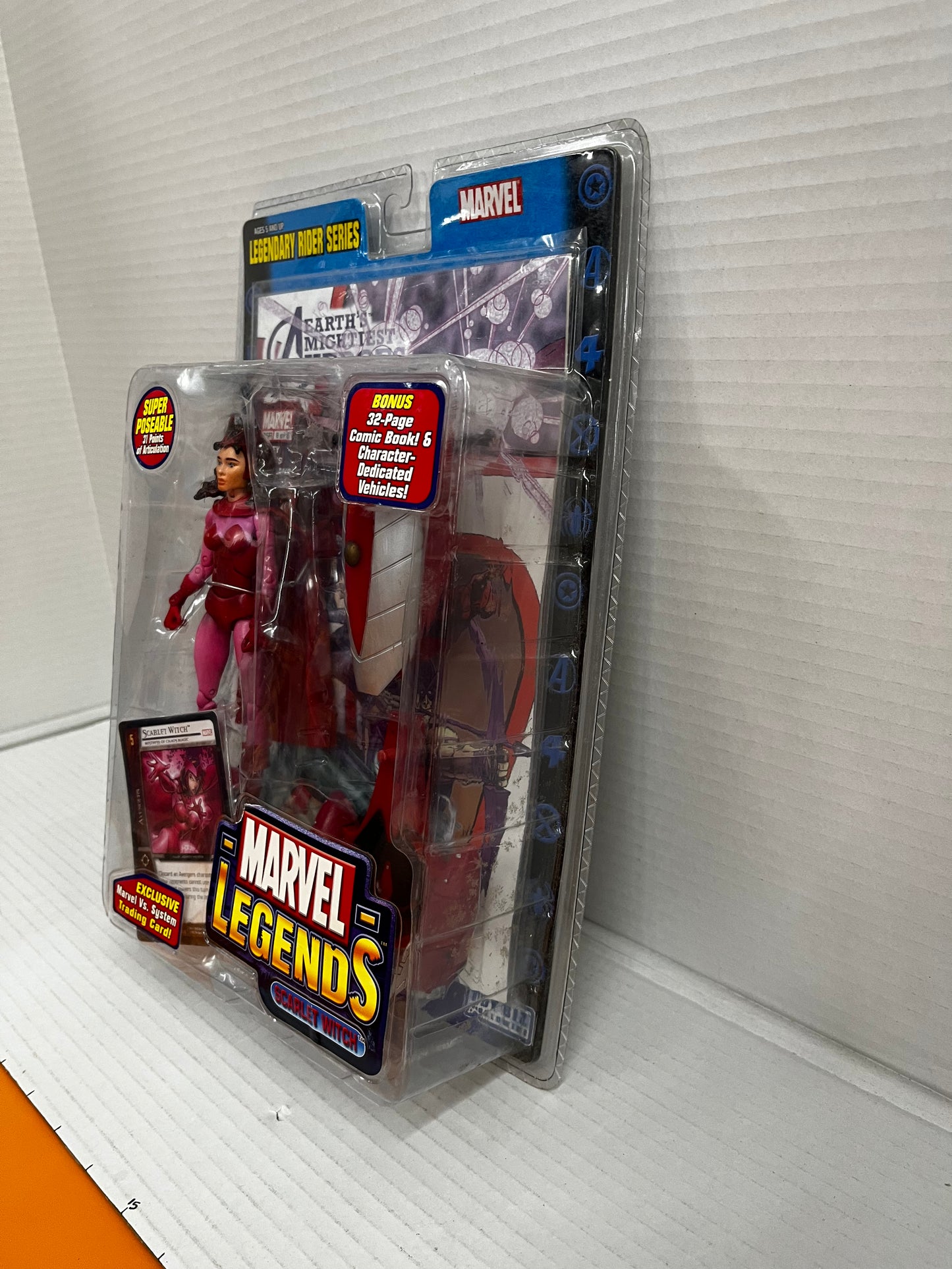 Marvel Legends SCARLET WITCH Figure Legendary Rider Card & Comic ToyBiz 2005 NEW