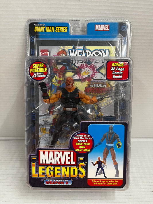 Toybiz 2006 Marvel Legends Weapon X / Wolverine Burnt Variant Giant Man BAF MIB