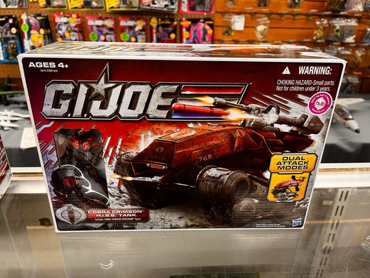 GI Joe Crimson HISS Tank w Cobra Crimson Horseman