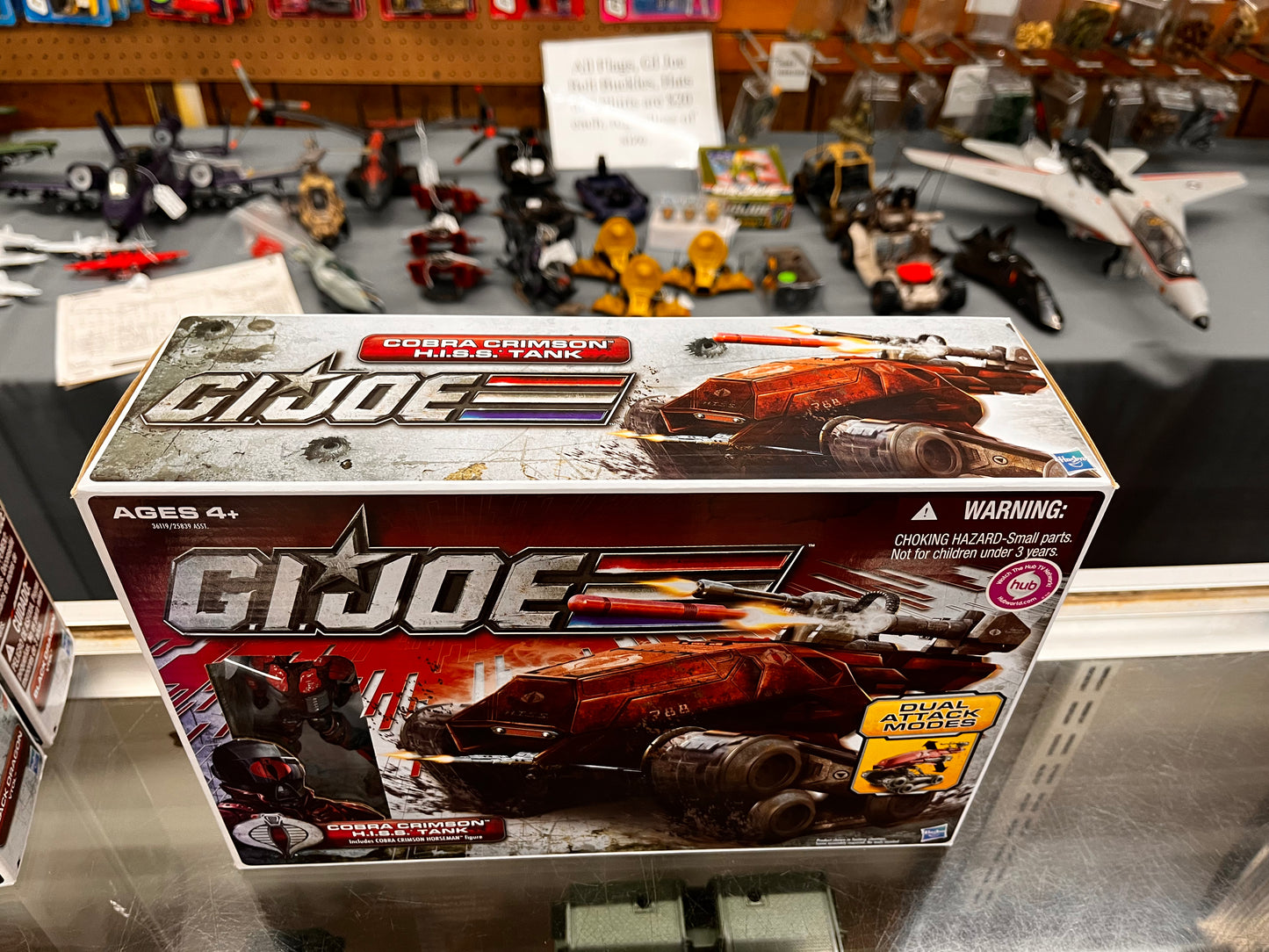 GI Joe Crimson HISS Tank w Cobra Crimson Horseman