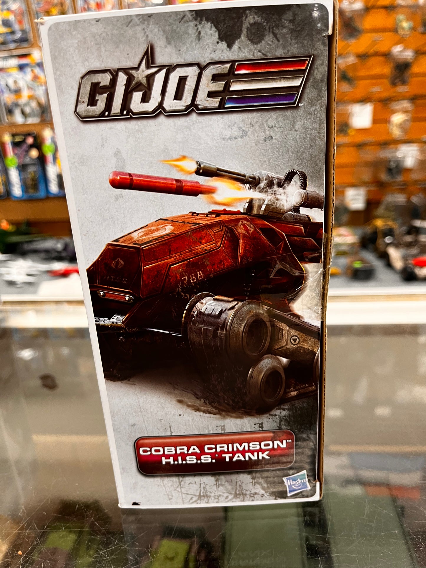 GI Joe Crimson HISS Tank w Cobra Crimson Horseman