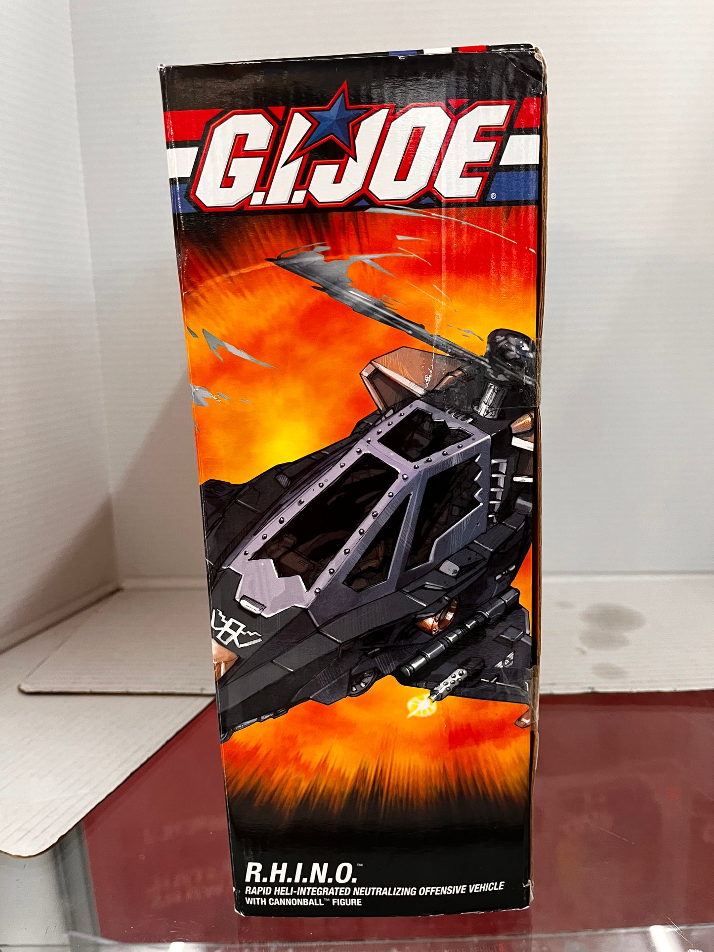 GI Joe RHINO Vehicle 2005 Cobra Hasbro + Cannonball 3.75" Action Figure