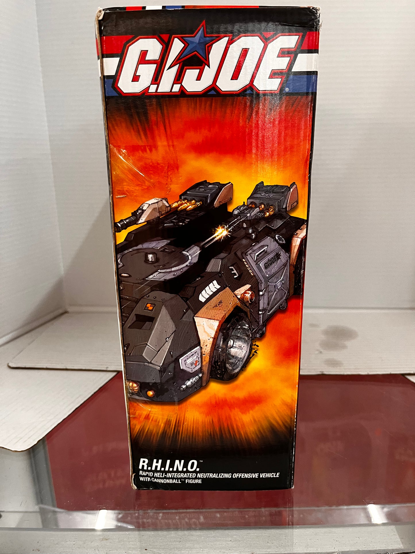 GI Joe RHINO Vehicle 2005 Cobra Hasbro + Cannonball 3.75" Action Figure