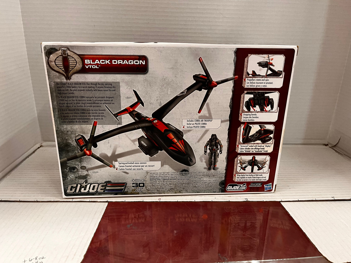 HASBRO GI JOE COBRA BLACK DRAGON VTOL