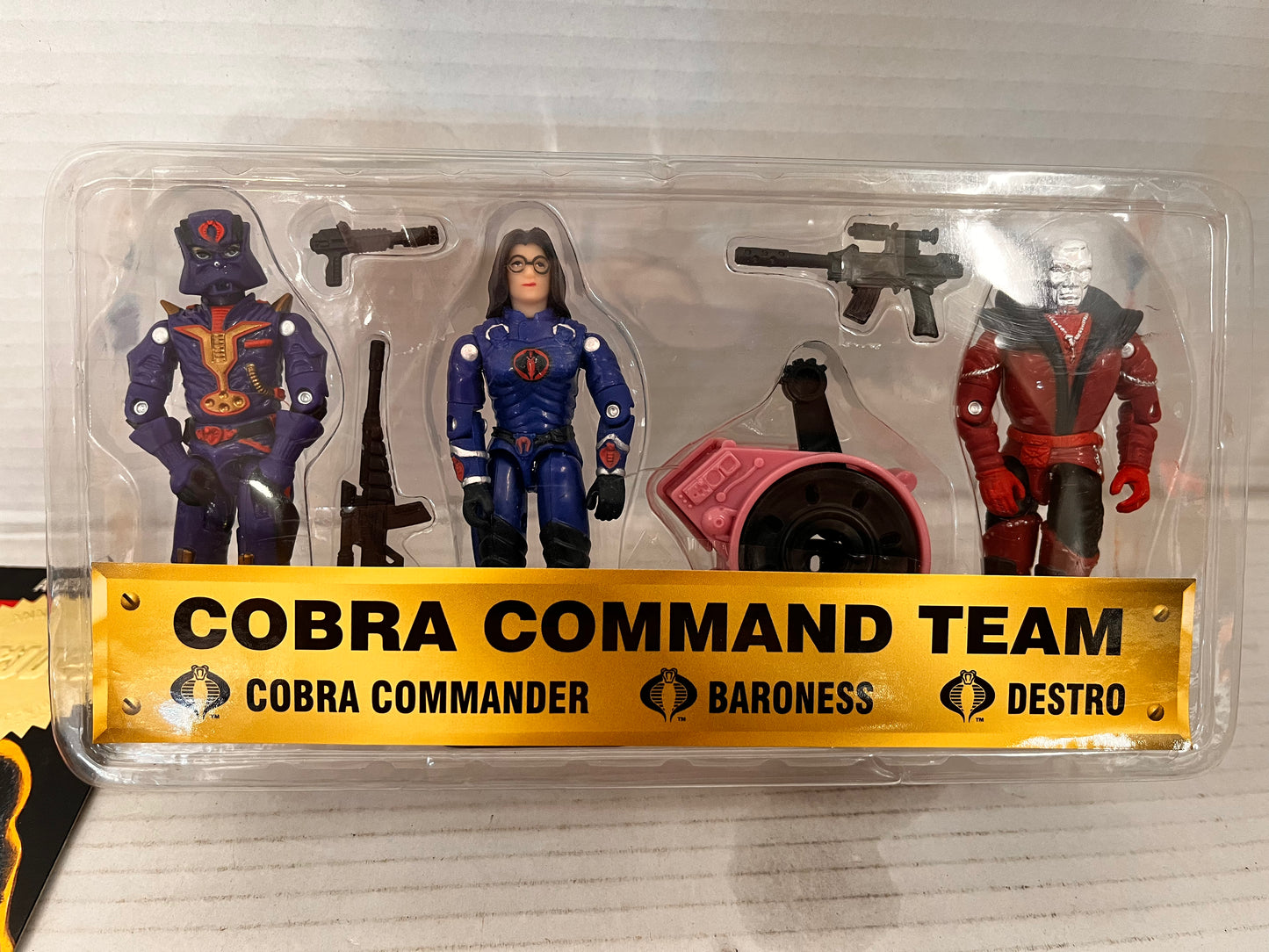 GI Joe COBRA COMMAND TEAM 3 Figure Set, Hasbro 1997