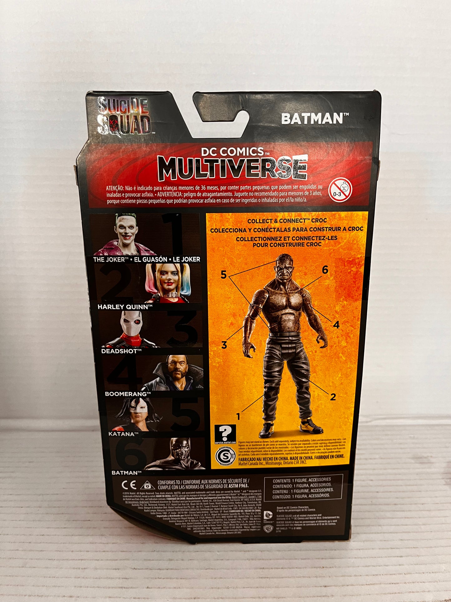 Mattel DC Comics Multiverse Suicide Squad BATMAN Croc Action Figure