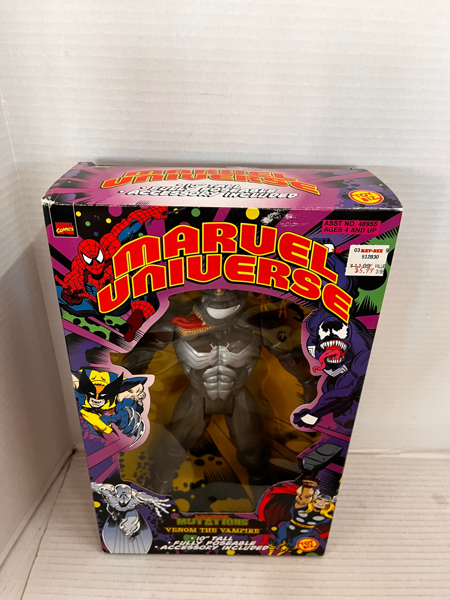 1998 Toy Biz Marvel Mutations VENOM THE VAMPIRE 10" Action Figure