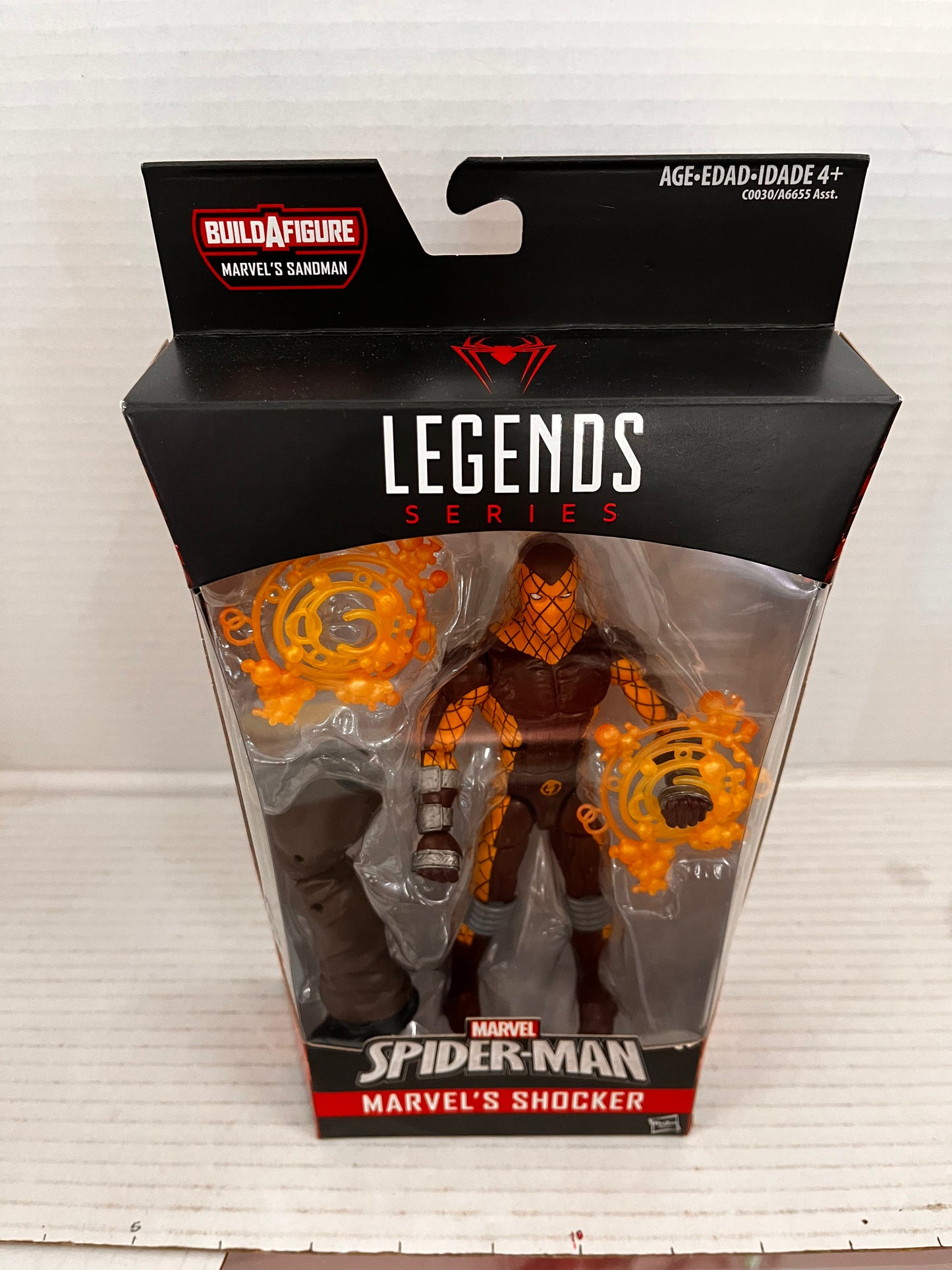 Marvel Legends SHOCKER 6" inch Action Figure Sandman BAF Series Spider-Man