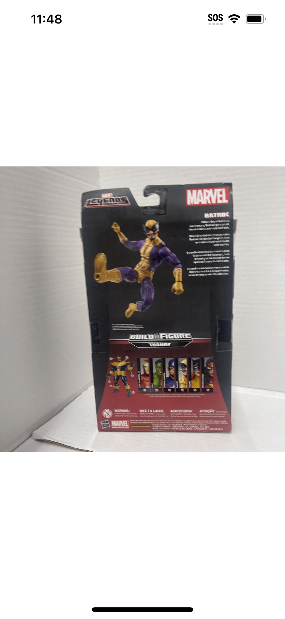 Marvel Legends Infinite Series 6” Batroc Action Figure Thanos BAF 2015 Brand NEW
