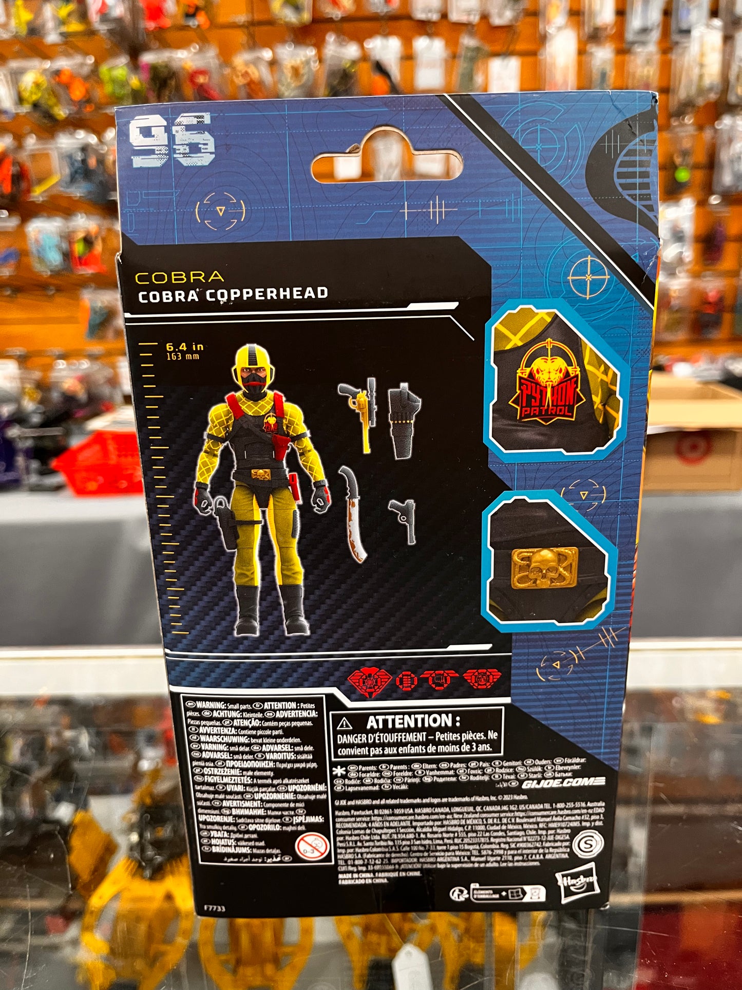 HASBRO GI JOE CLASSIFIED SERIES 96 COBRA COPPERHEAD 6" FIGURE NIB Python