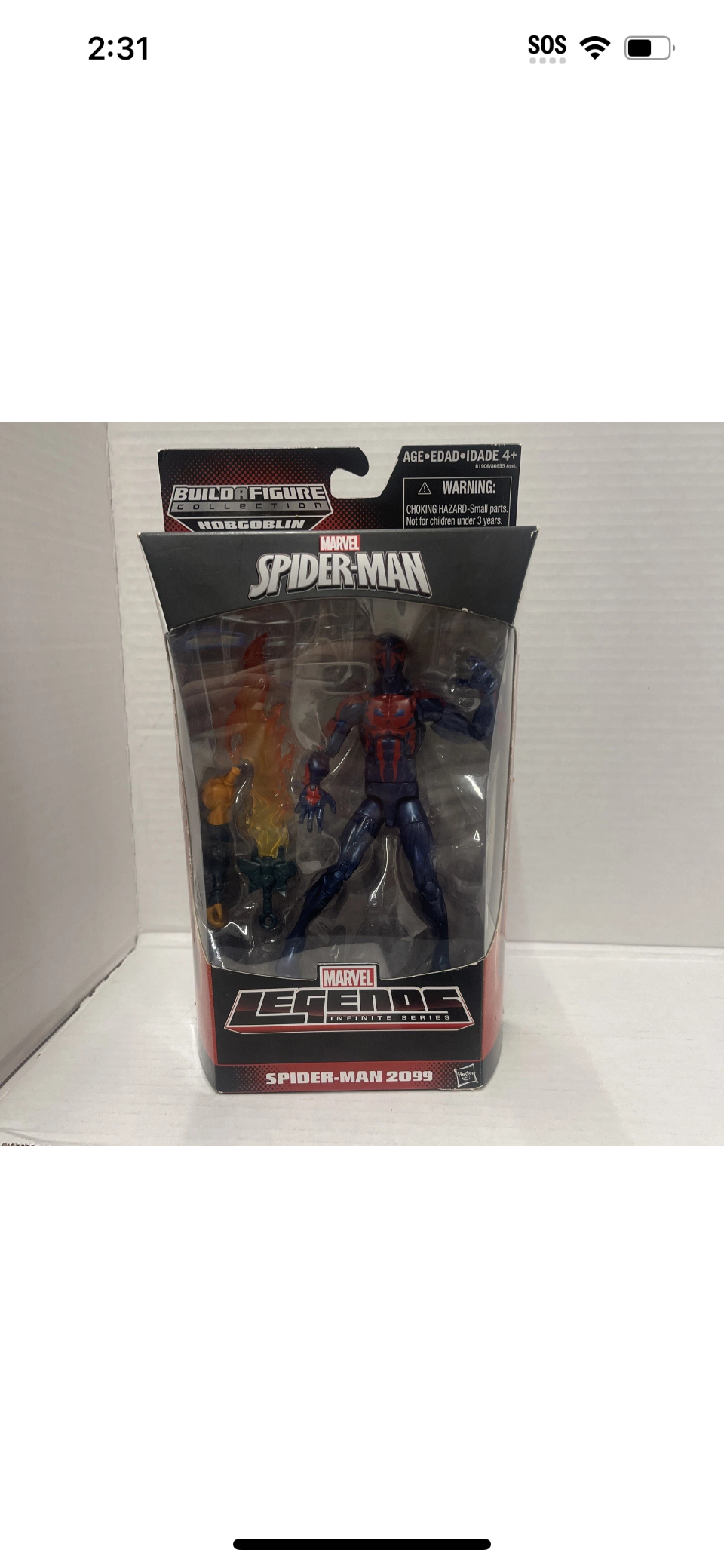 Marvel Legends Hobgoblin BAF SPIDER-MAN 2099 6”