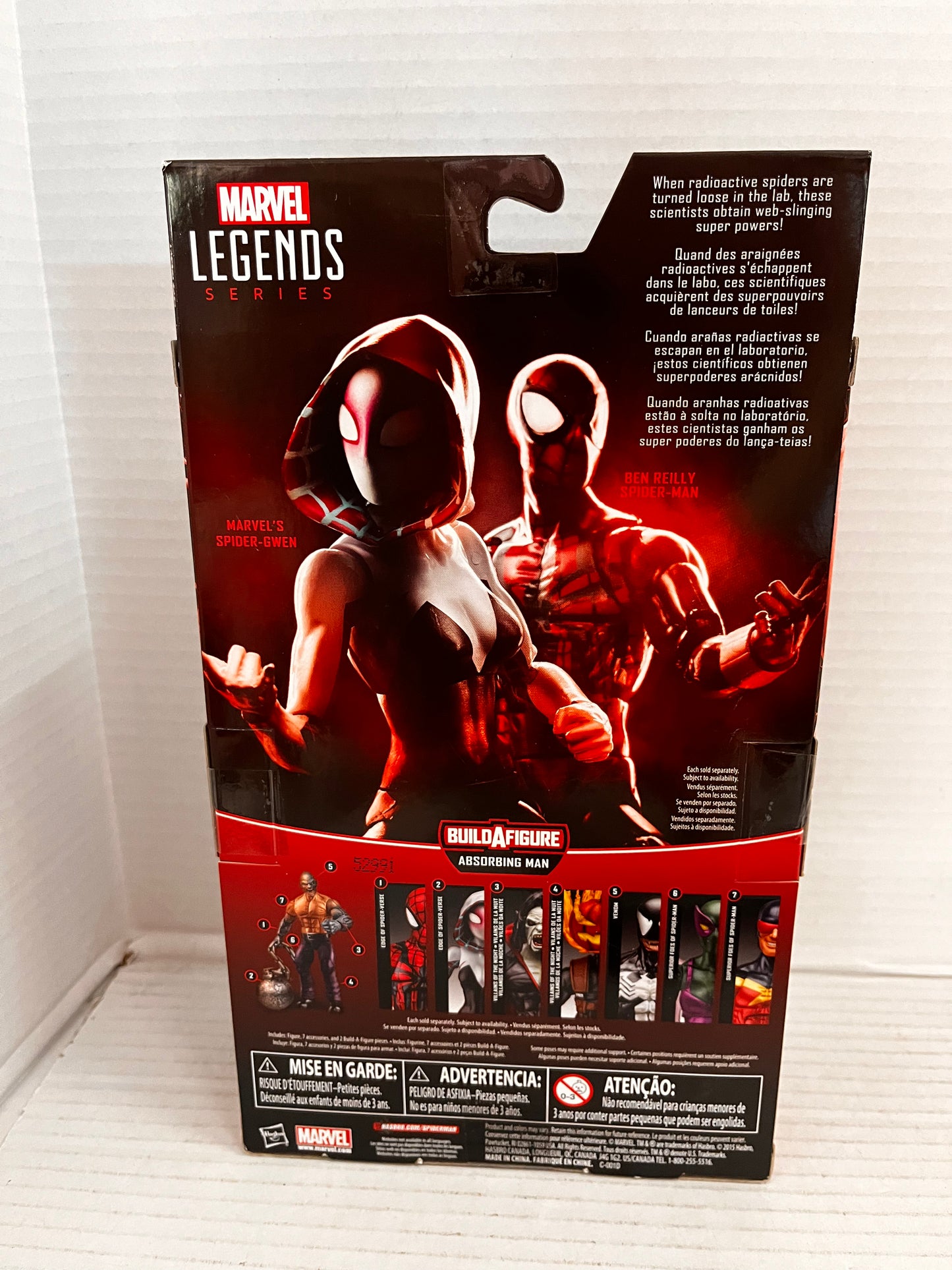 Marvel Legends-Absorbing Man BAF Series-Ben Reilly Spiderman Figure-NEW