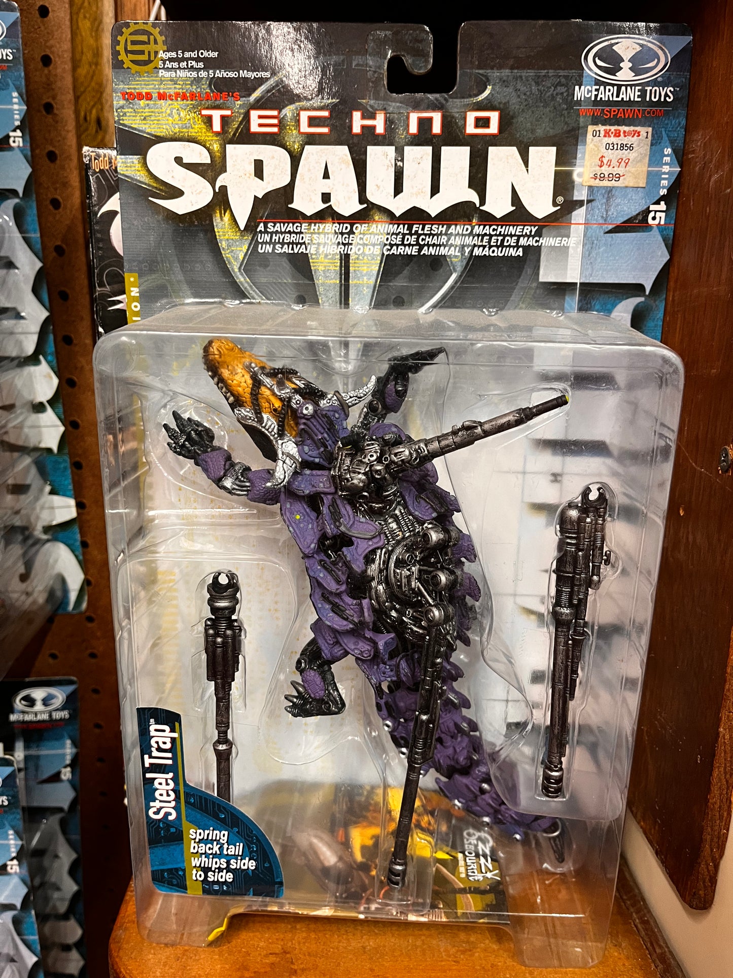 Techno Spawn Steel Trap 1999 Series 15 Mcfarlane Action Figure Toy Articulated