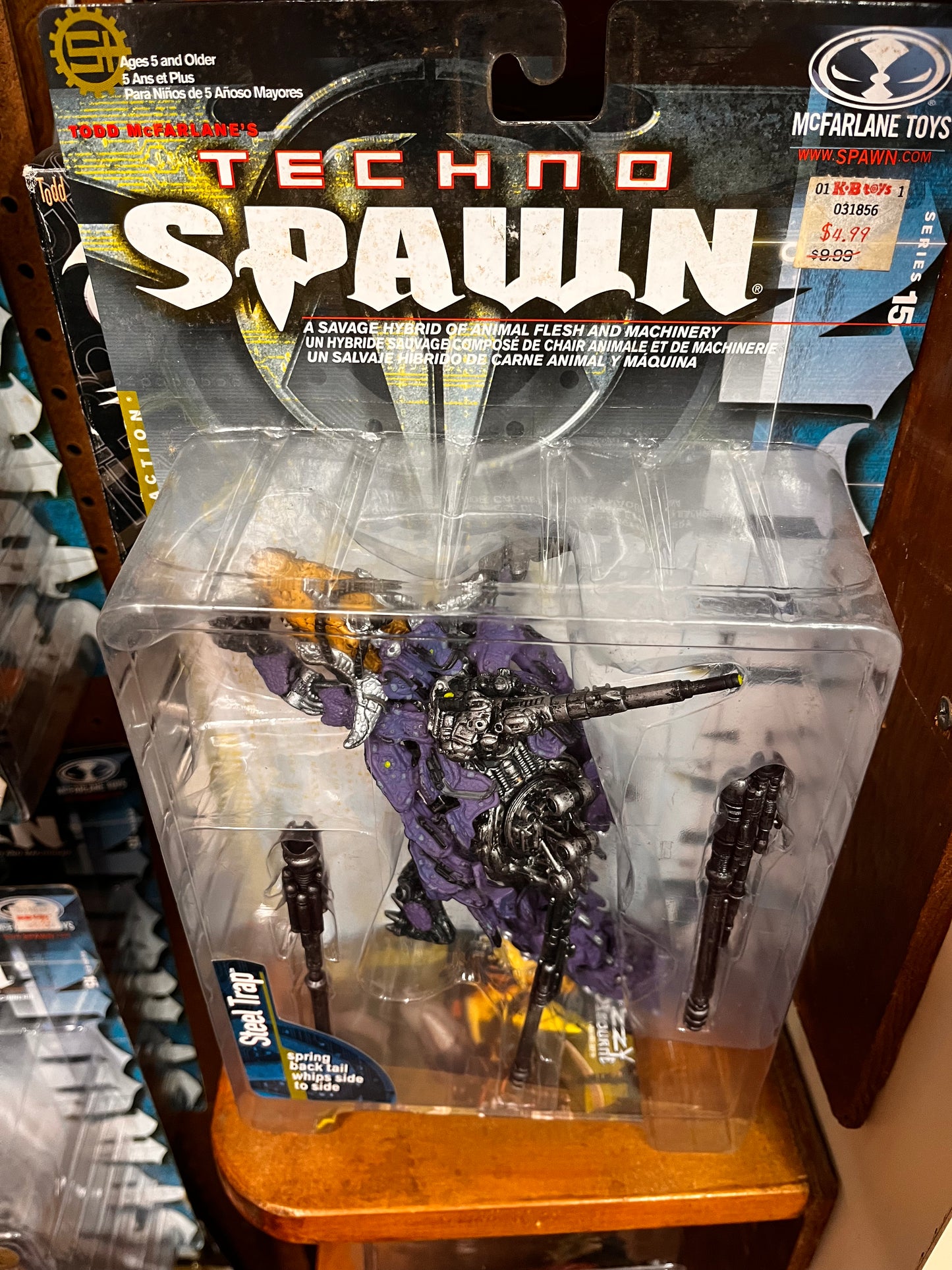 Techno Spawn Steel Trap 1999 Series 15 Mcfarlane Action Figure Toy Articulated