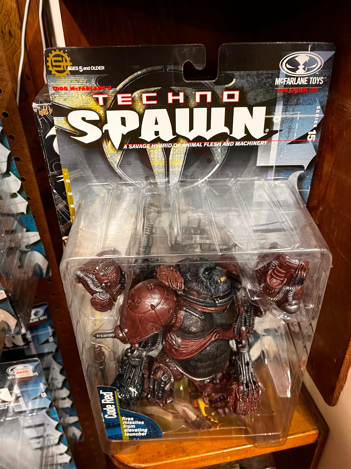 1999 McFarlane Ultra Action Techno Spawn Series 15 Code Red 6" Scale Figure New