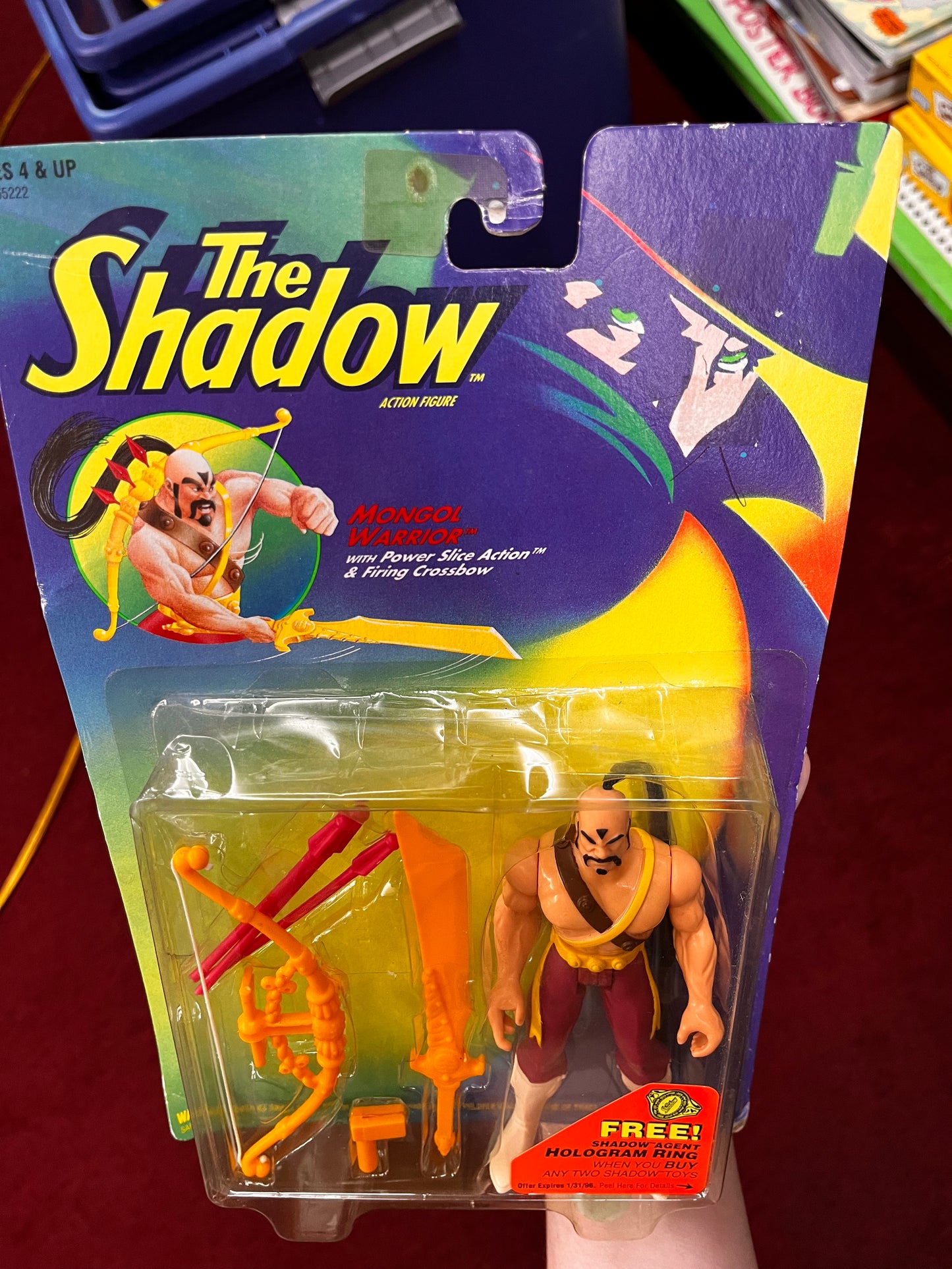 Kenner The Shadow Mongol Warrior Action Figure MOC