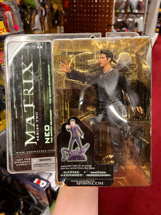 The Matrix Neo Real World Reloaded Revolutions McFarlane Toys Series 2 NIB