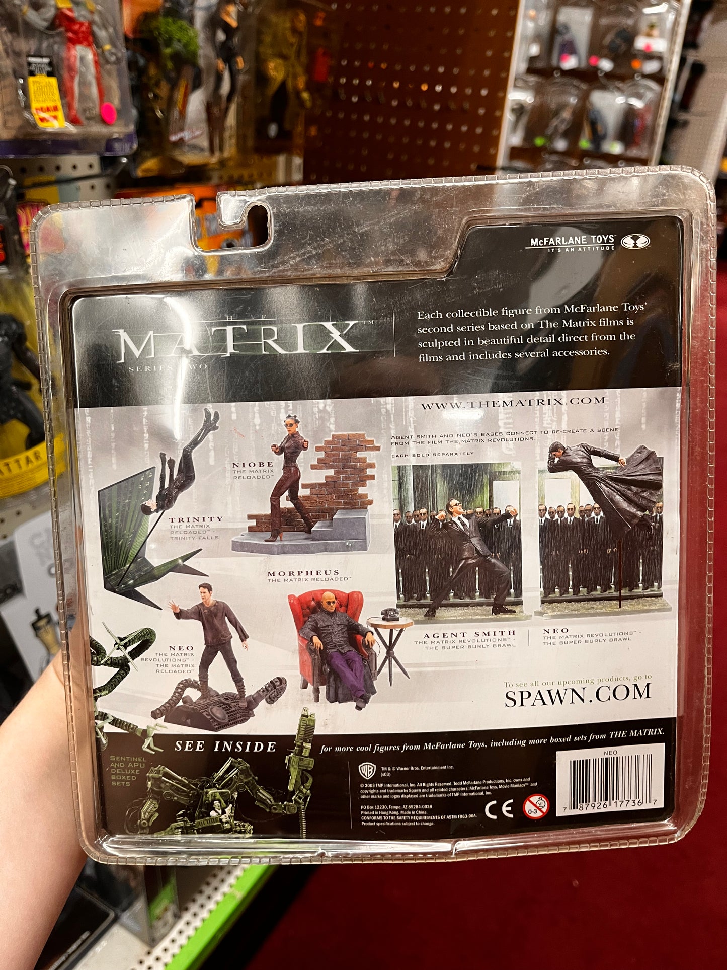 The Matrix Neo Real World Reloaded Revolutions McFarlane Toys Series 2 NIB