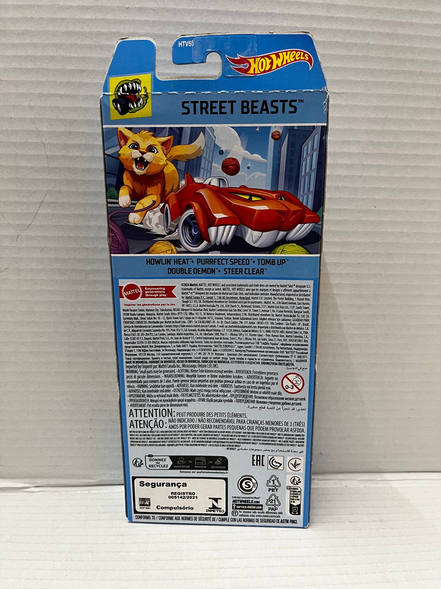 Hot Wheels Street Beasts 5 Pack HTV55 2024 Sealed Netflix Redline Wheels Top Car