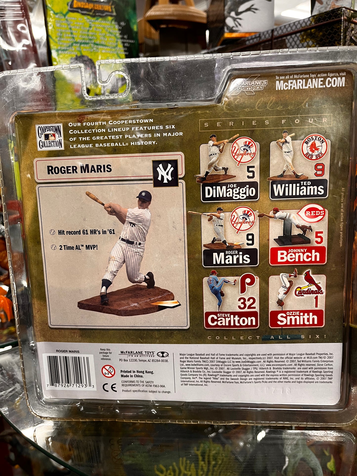 ROGER MARIS MCFARLANE COOPERSTOWN SERIES 4 NEW YORK YANKEES FIGURE