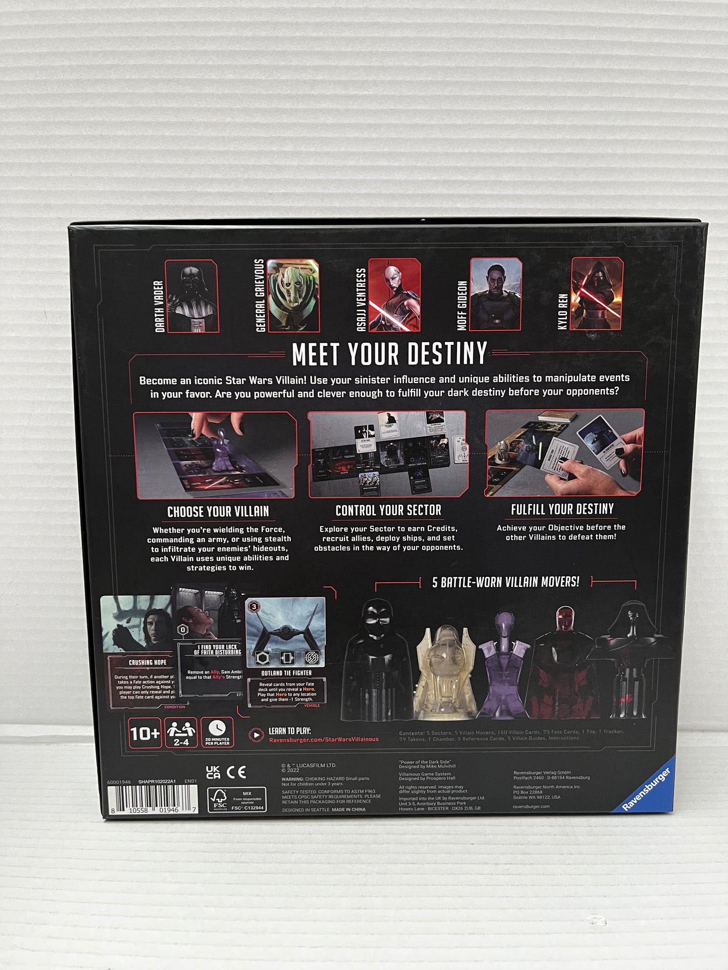 Ravensburger Star Wars Villainous: Power of the Dark Side Strategy Board Game