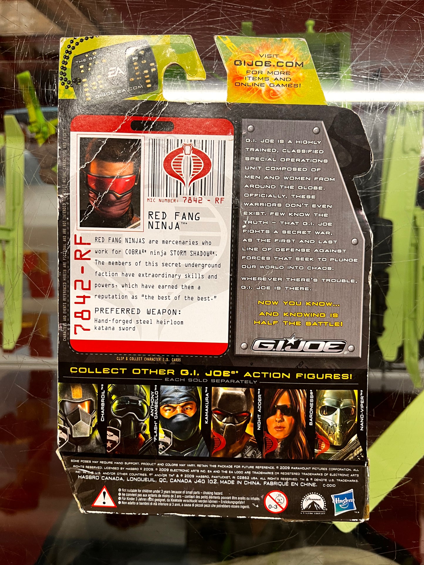 G.I. Joe Rise of Cobra, Red Fang Ninja, NEW 2009