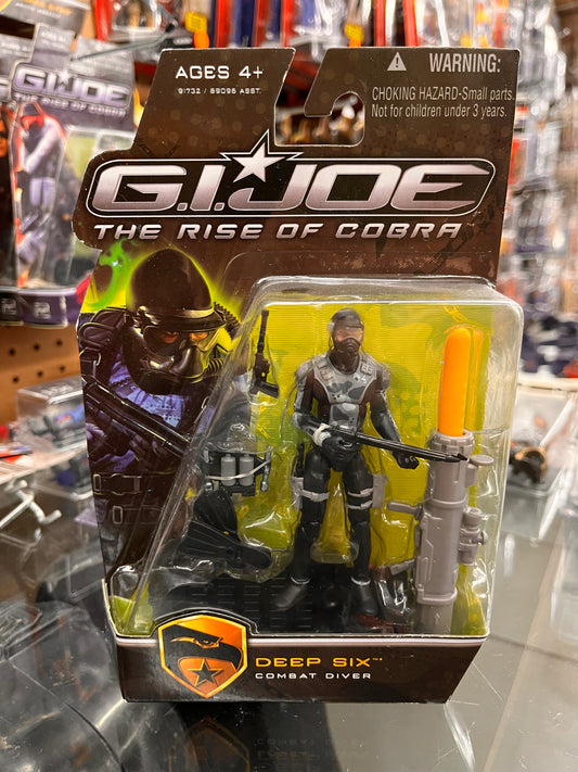 GI Joe Rise of Cobra Deep Six Figure New on Original Blister Card