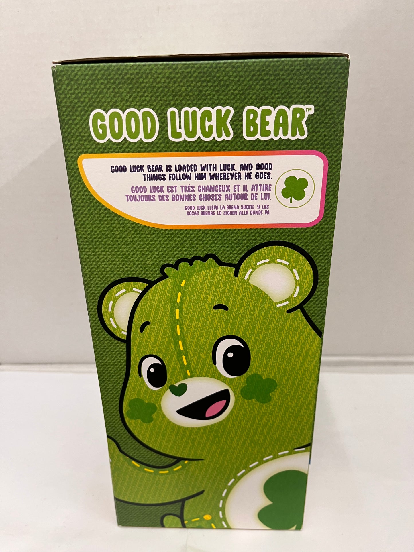 Care Bears Plush Good Luck Bear Green Kids Toy Stuffed New In Box
