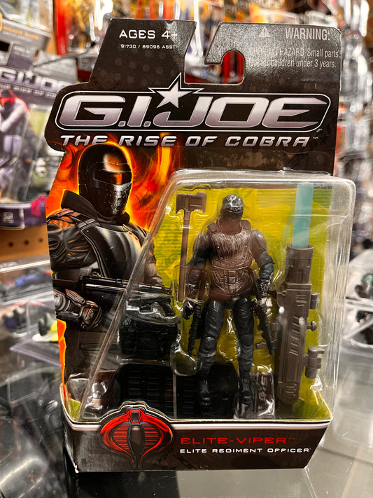 GI JOE RISE OF COBRA ELITE VIPER REGIMENT OFFICER! NEW & SEALED ON CARD!