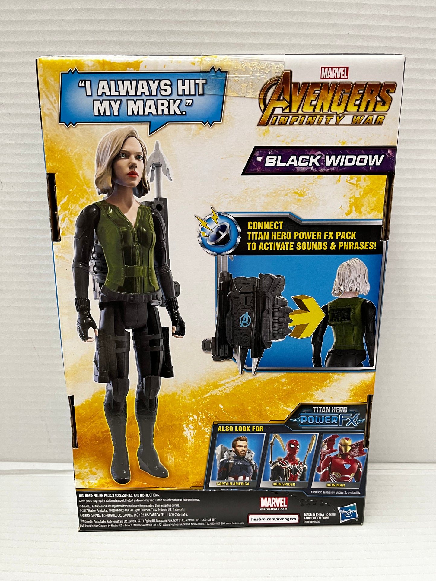 Marvel Infinity War Titan Hero Series Black Widow with Titan Hero Power FX Port