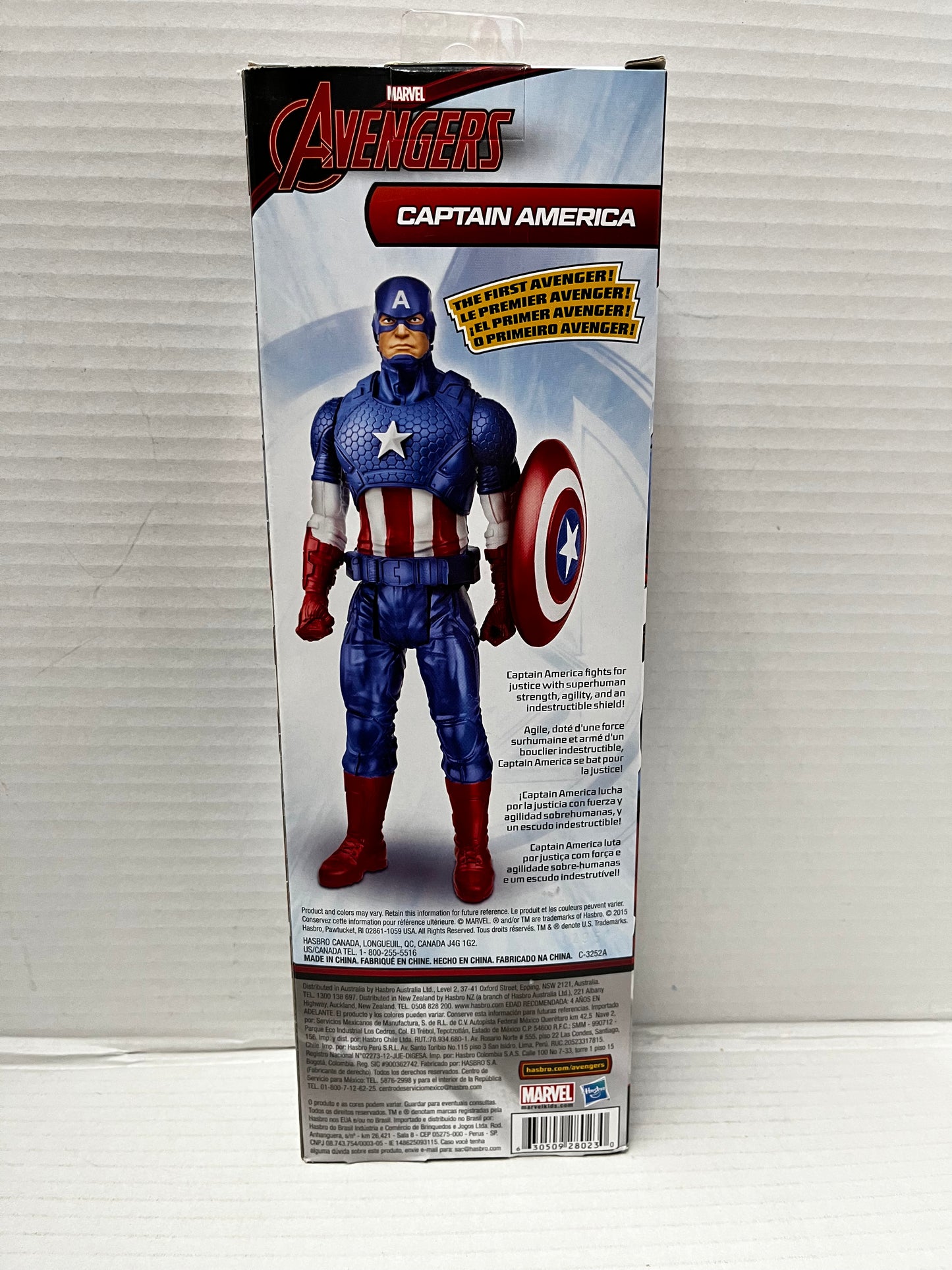 Captain America Marvel Avengers Titan Hero Series Hasbro 12” Action Figure