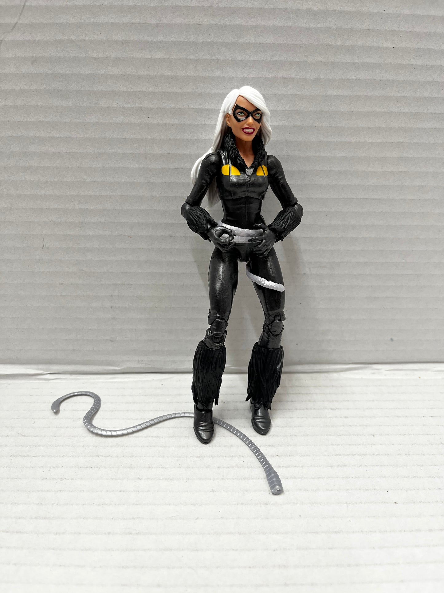 Marvel Legends Black Cat 6" Figure Spider-Man Kingpin BAF Wave Hasbro Complete