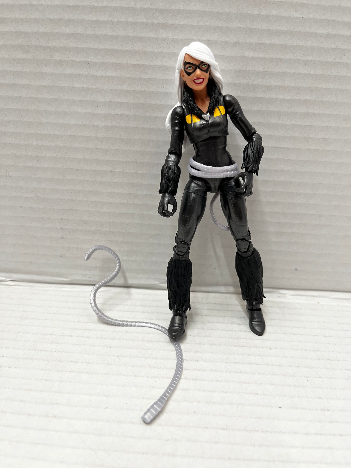 Marvel Legends Black Cat 6" Figure Spider-Man Kingpin BAF Wave Hasbro Complete