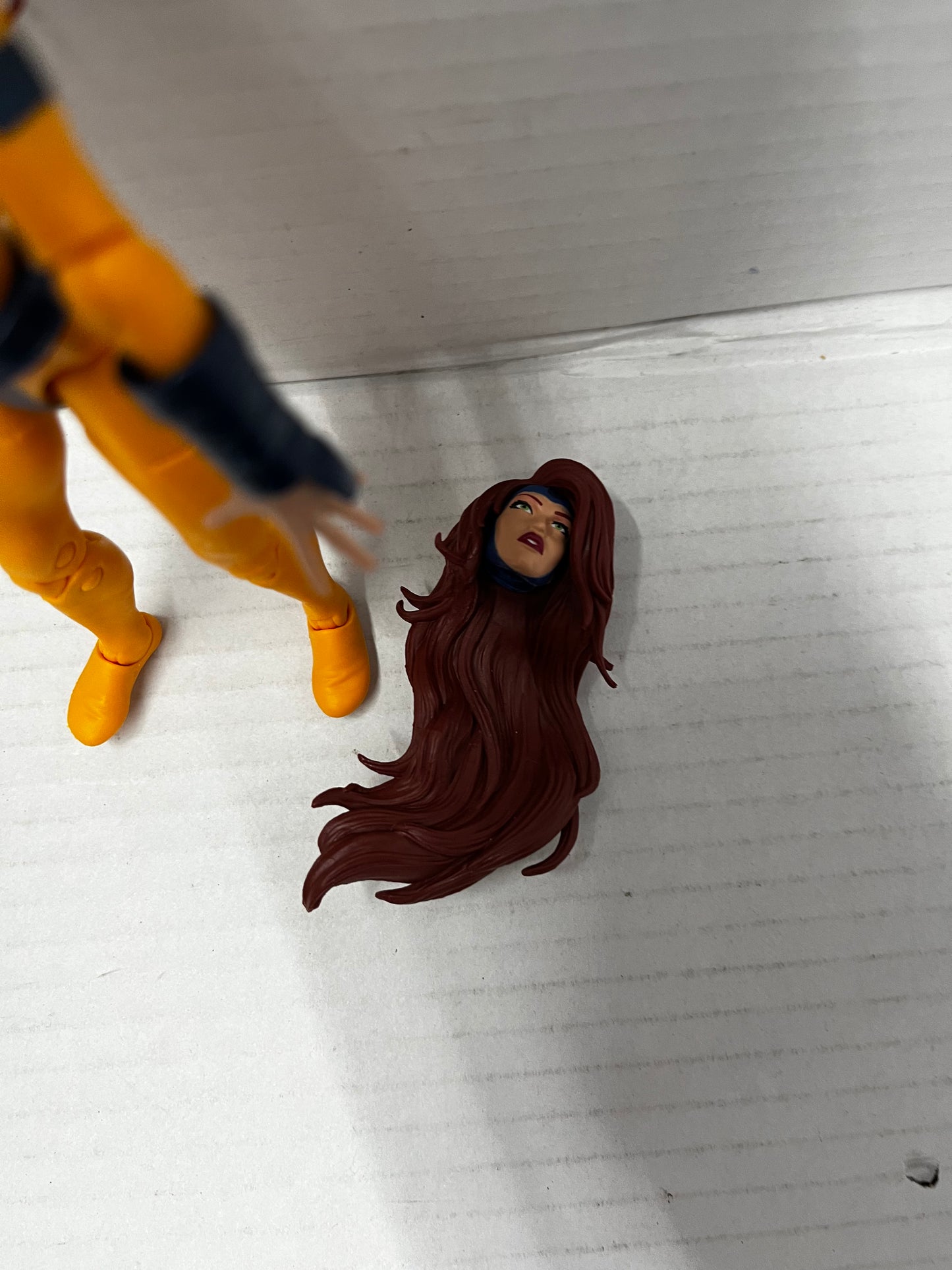 Marvel Legends JEAN GREY 6" Figure & Ponytail Head Phoenix XMEN Love Triangle