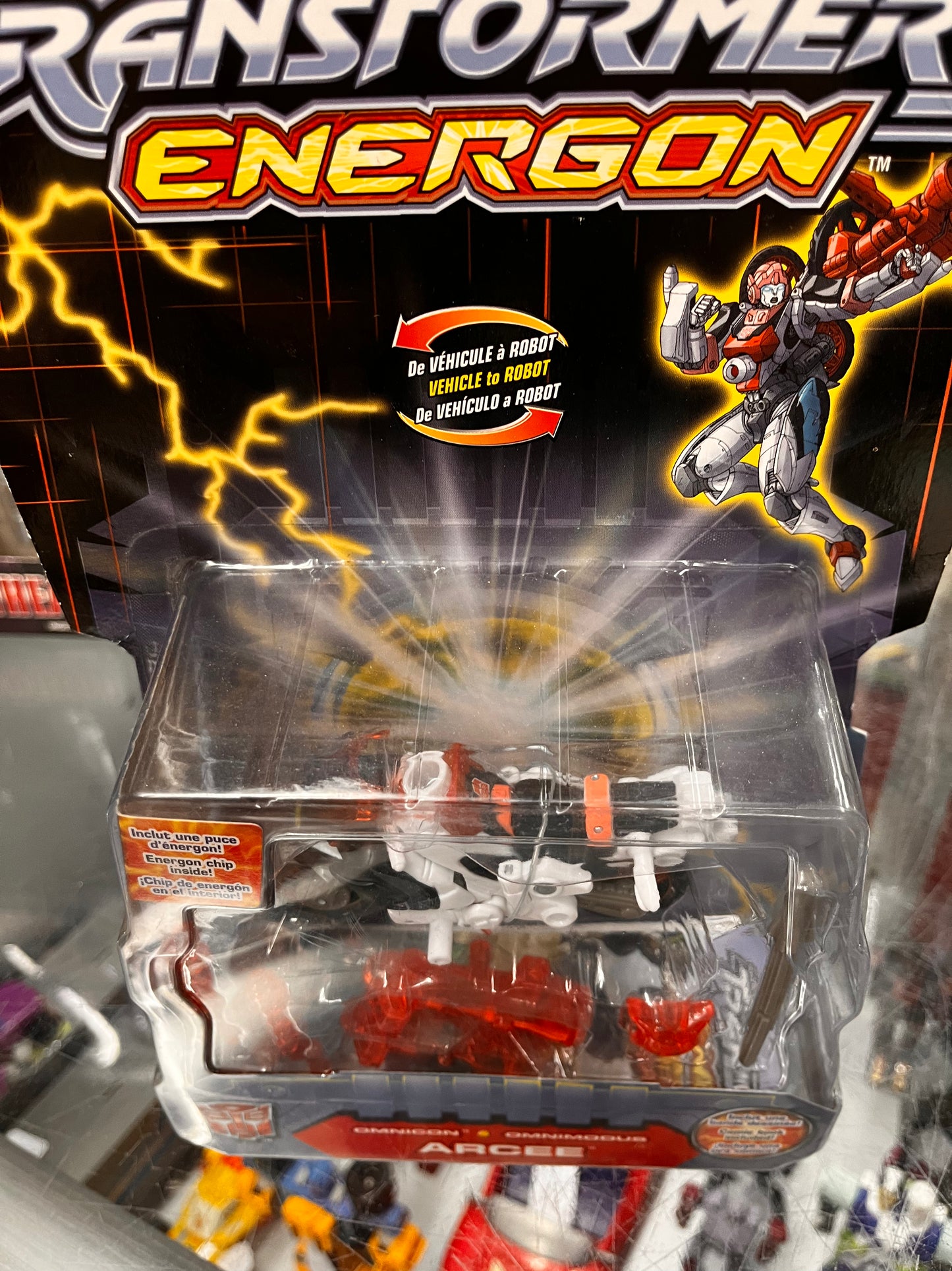 Transformers Energon ~ Arcee ~ Energon Class ~ 2004 ~ NEW ~ UNOPENED