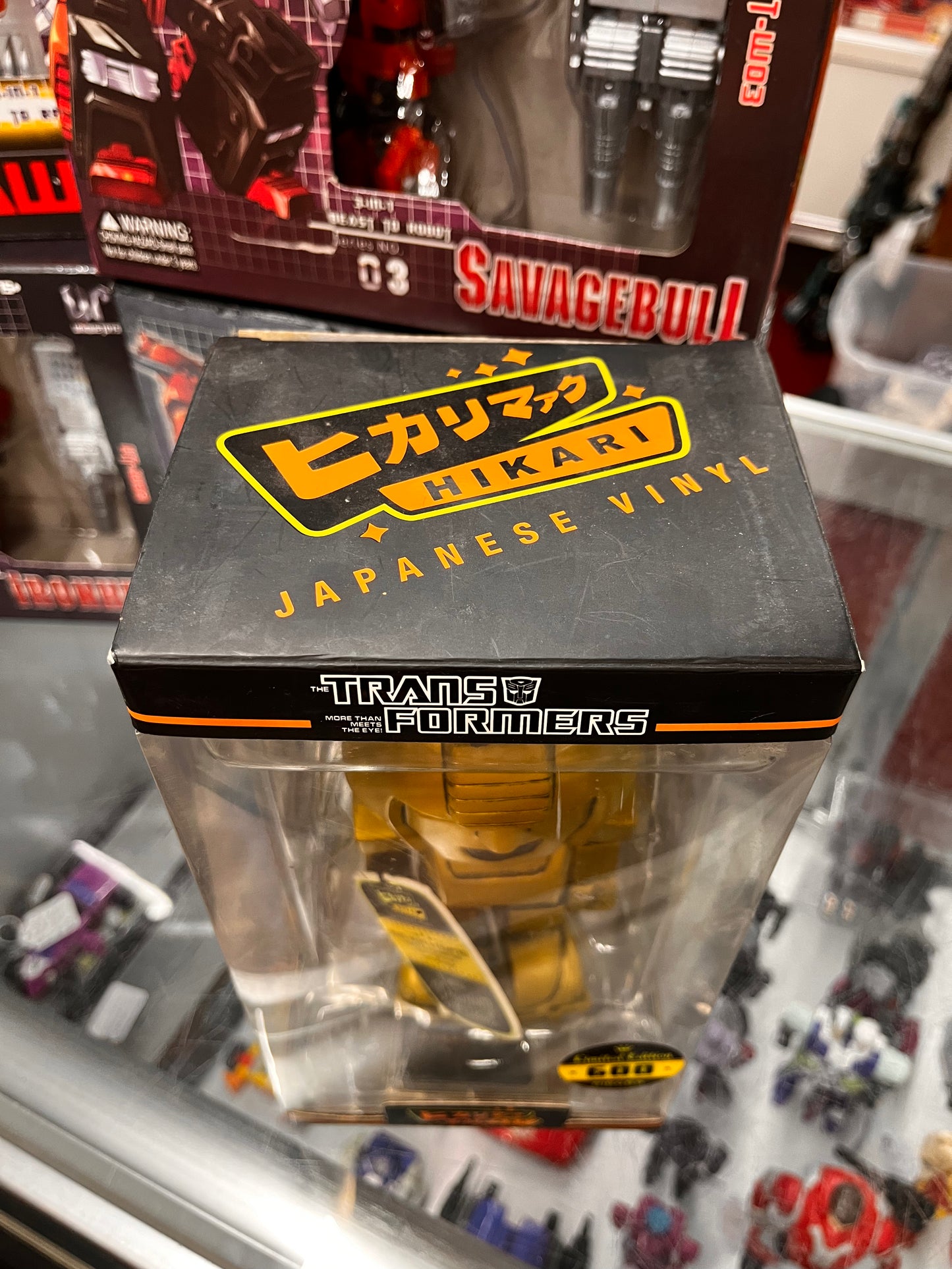 Hikari Japanese Vinyl Transformers Bumblebee Gold Variant Limited Edition