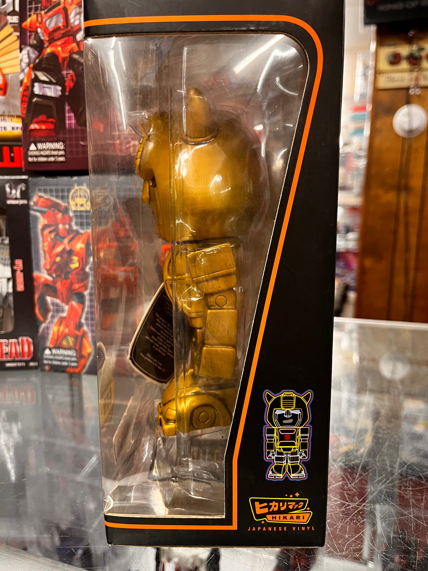 Hikari Japanese Vinyl Transformers Bumblebee Gold Variant Limited Edition