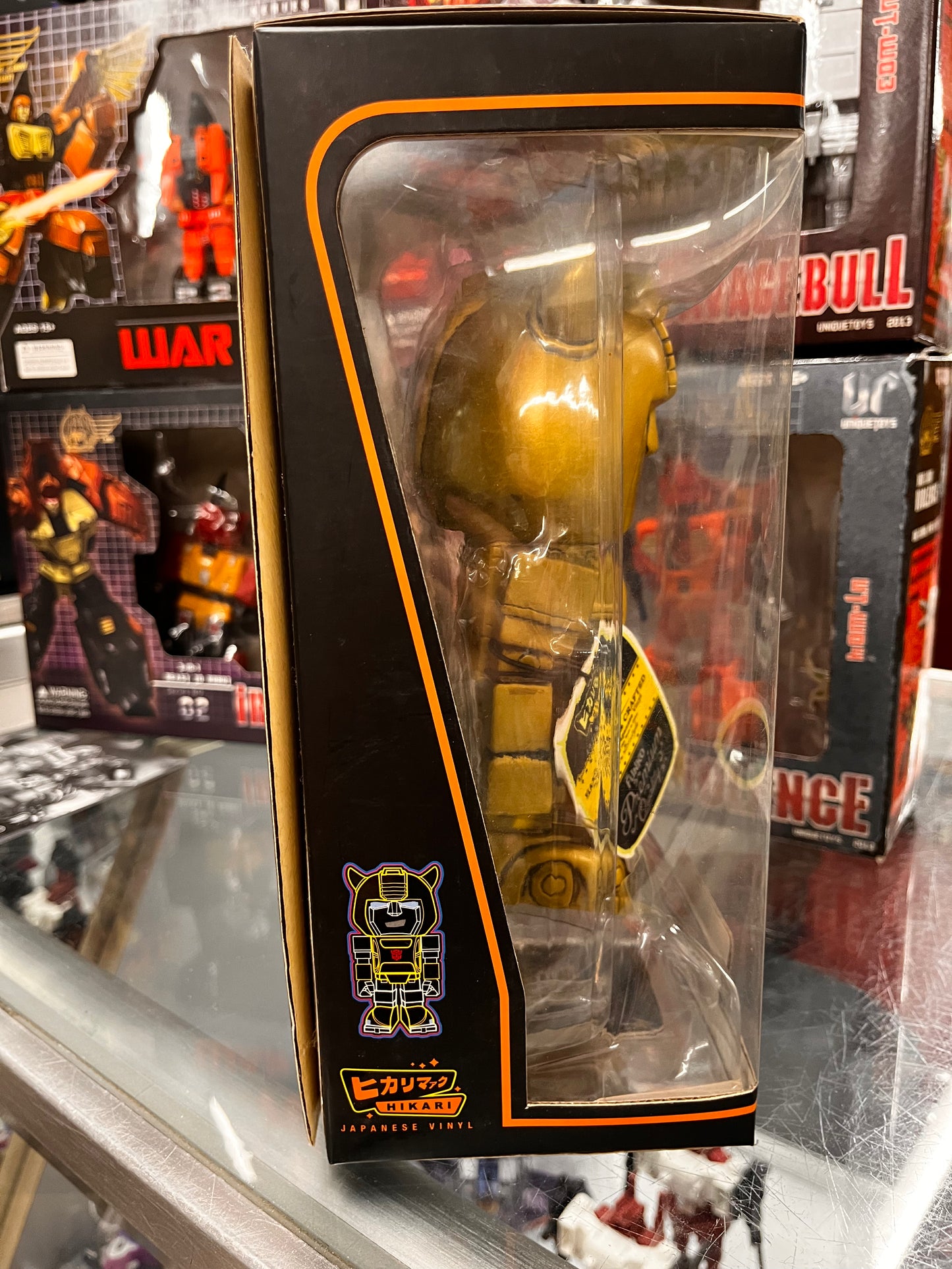 Hikari Japanese Vinyl Transformers Bumblebee Gold Variant Limited Edition