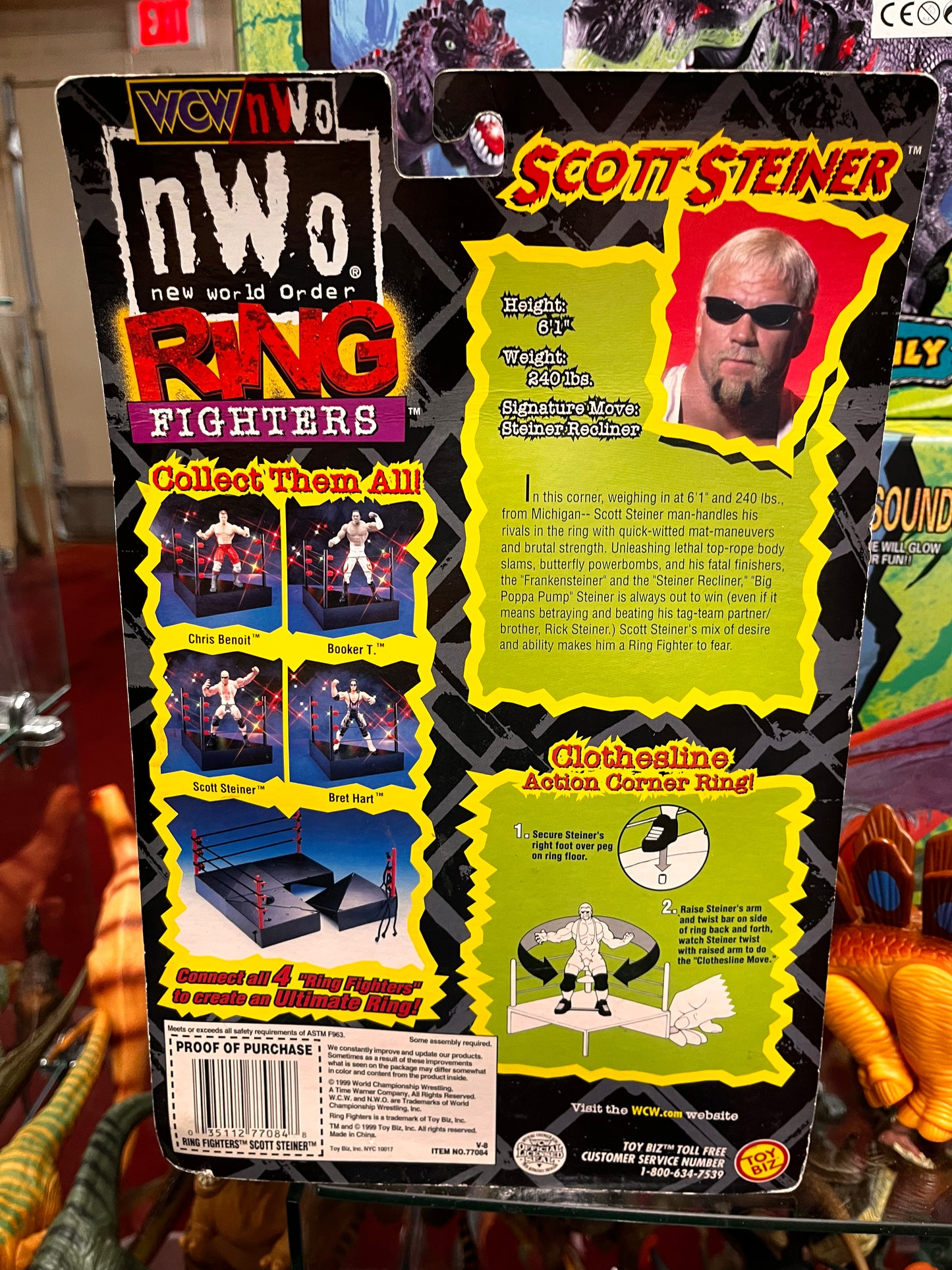 WCW NWO Ring Fighters Scott Steiner action figure Grand Toys Toy Biz 1999