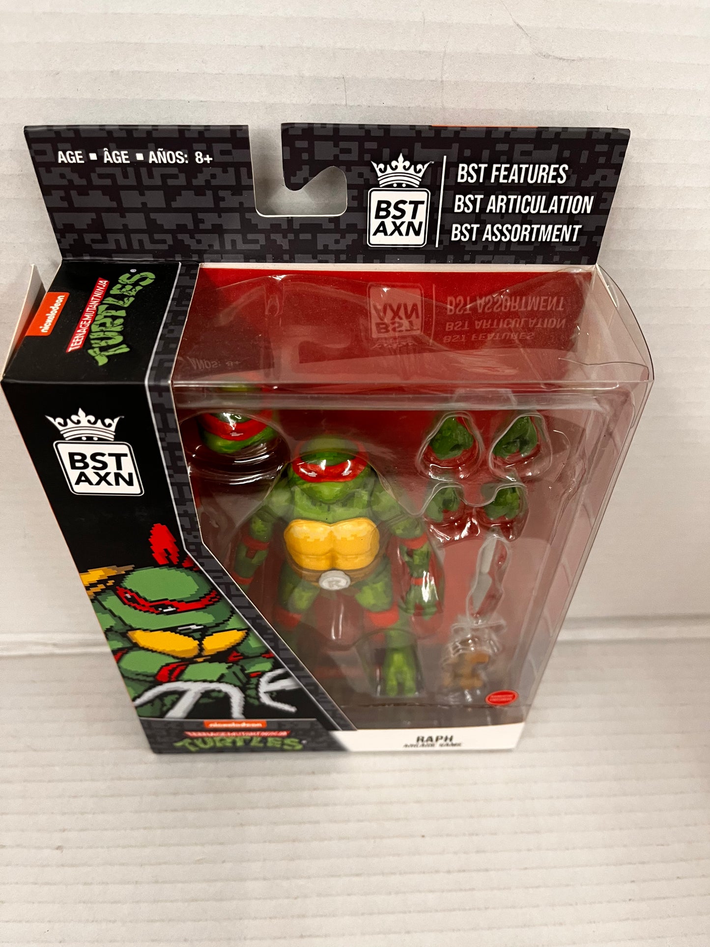 BST AXN TMNT Teenage Mutant Ninja Turtles Mikey Michelangelo Arcade Game Figure