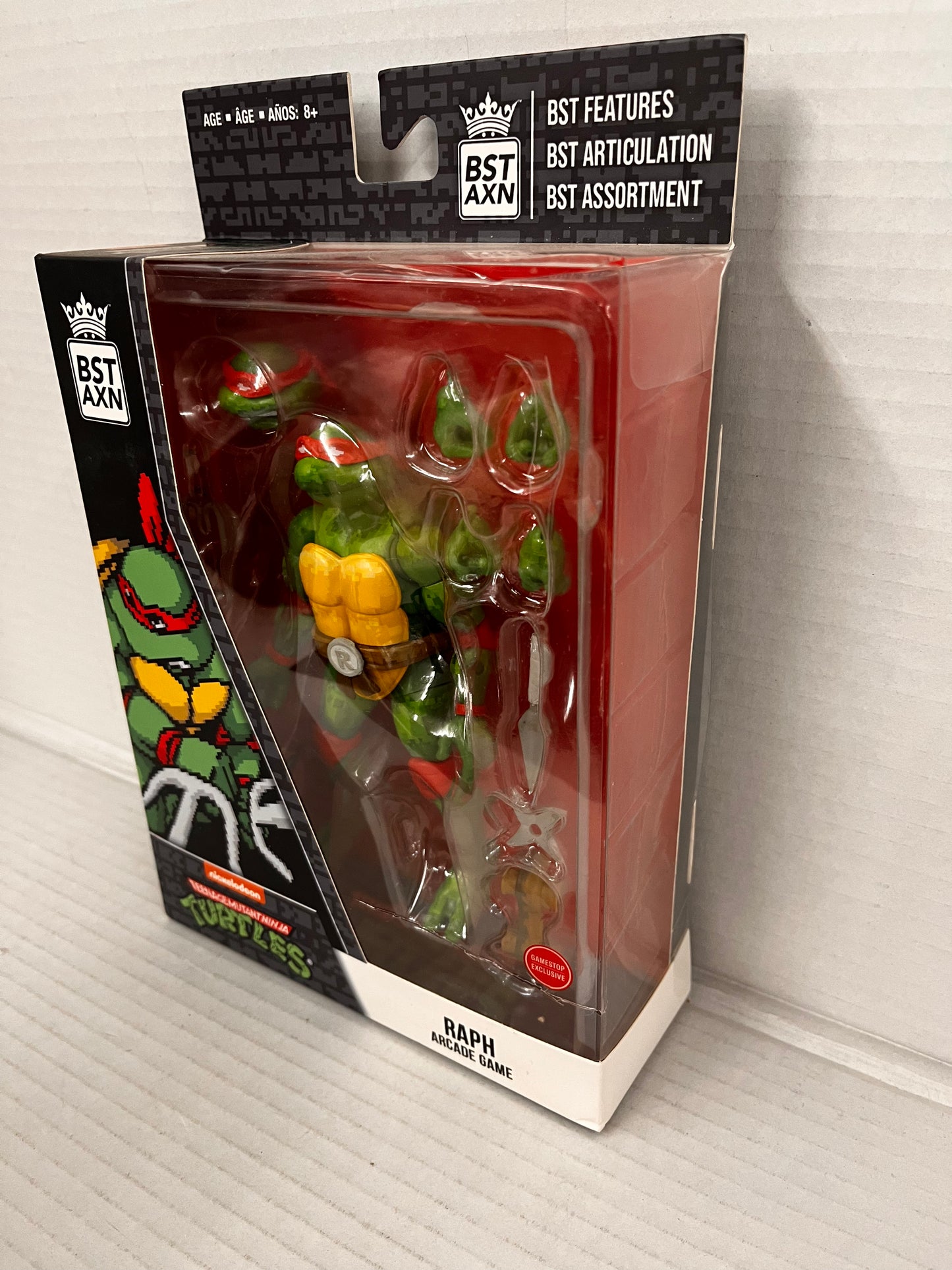 BST AXN TMNT Teenage Mutant Ninja Turtles Mikey Michelangelo Arcade Game Figure